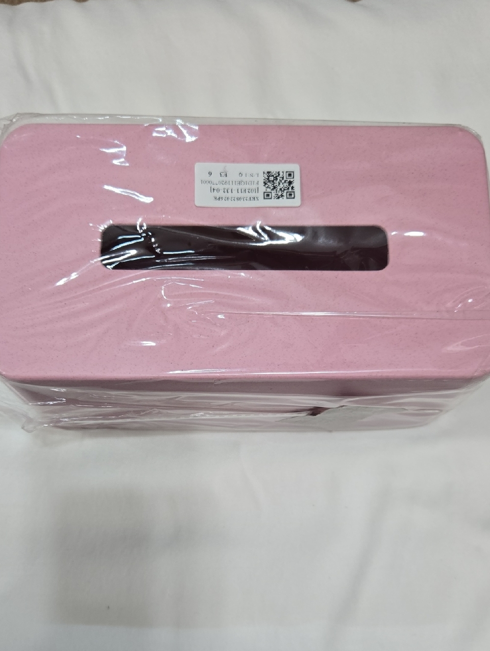 Pink Rectangular Tissue Box Cover